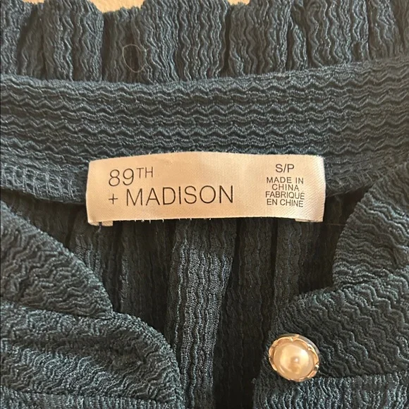 89th & Madison Teal Sleeveless Top - Picture 2 of 7